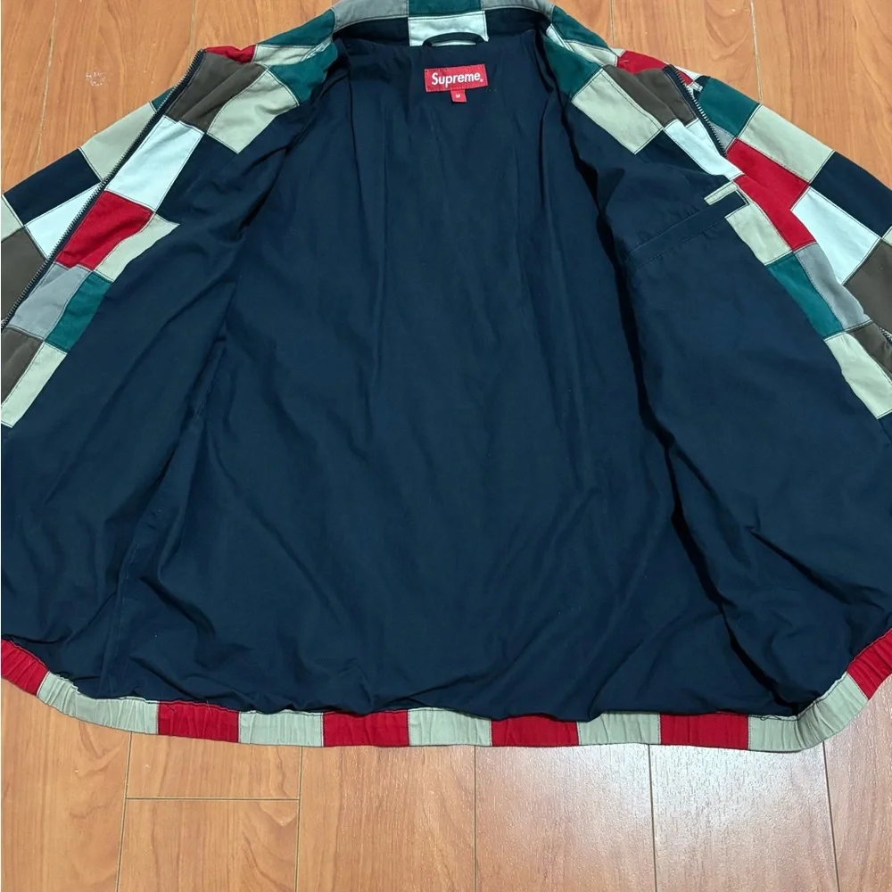 Supreme SS19 Men's Multicolor Patchwork Harrington Jacket - Picture 3 of 10